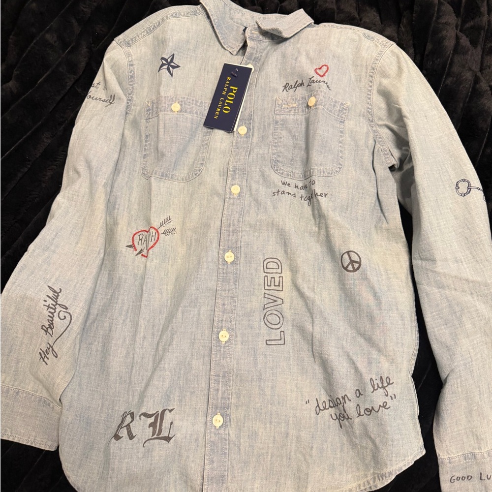Ralph Lauren Embroidered Denim Shirt